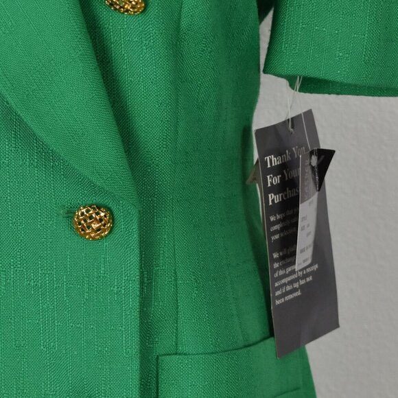 Vintage Kasper Wrap Suit Dress NEW - 10P - Picture 5 of 13